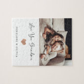 Love You Grandma Your Foto and Script and Heart Puzzle (Horizontal)