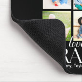 Love You Grandpa Beautiful Collage 9 Photos Mousepad (Ecke)