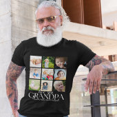 Love You Grandpa Beautiful Collage 9 Photos  T-Shirt
