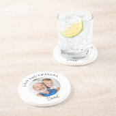 Love You Grandpa Keepsake Photo Getränkeuntersetzer (Seite)