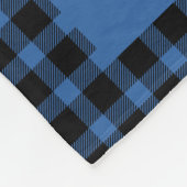 Love You Great Grandma 4 Photo Collage Blue Plaid Fleecedecke (Ecke)