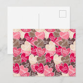 Love You Hearts  Feiertagspostkarte