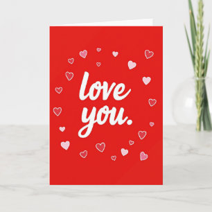 Love You Herzen Design Karte