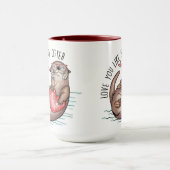 Love You Humor  Tasse (Zentrum)