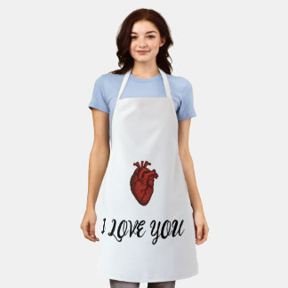 Love You - kitchen Gift  Schürze