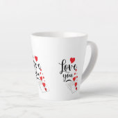Love You Latte Mug Milchtasse (Rechte Ecke)