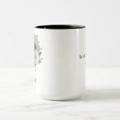 Love You Latte Valentine's Day Photo Personalized Tasse (Zentrum)