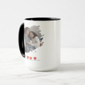 Love You Latte Valentine's Day Photo Personalized Tasse (Vorderseite Links)