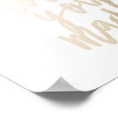 Love You Madly Foil Art Print Poster (Ecke)