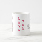 Love You - Maus Kaffeetasse (Mittel)
