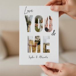 Love You & Me Photo Valentine’s Day Card Feiertagskarte