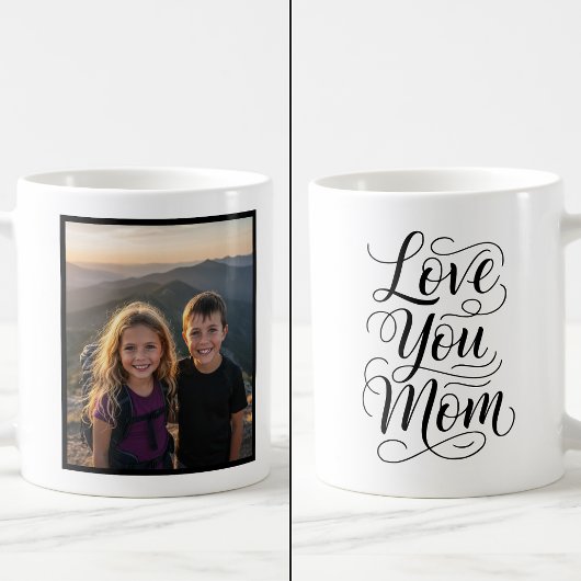 Love You Mom 1 Photo Keepsake Kaffeetasse
