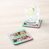 Love You Mom 4-Photo Pastel Memory Getränkeuntersetzer (Rechte Seite)