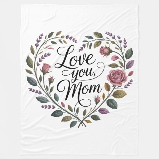 Love You, Mom Fleecedecke (Vorderseite)