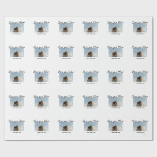 love you mom mothers day add photo name simple geschenkpapier