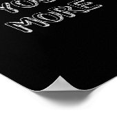 Love You More Artistic Design  Poster (Ecke)