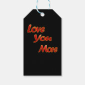 Love You More Balanced Visual Design  Geschenkanhänger (Vorderseite)