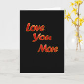 Love You More Balanced Visual Design  Karte (Gelbe Blume)