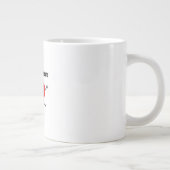 Love You More Balanced Visual Style  Jumbo-Tasse (Rechts)