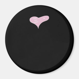 Love You More Blau Modernes Aussehen Magnet