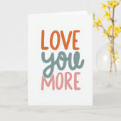 Love You More Card Karte (Gelbe Blume)