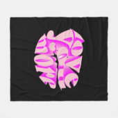 Love You More Clean Typography  Fleecedecke (Vorderseite (Horizontal))