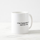 Love You More Clean Typography  Kaffeetasse (VorderseiteRechts)