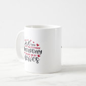 Love You More Clean Typography  Kaffeetasse (Vorderseite Links)