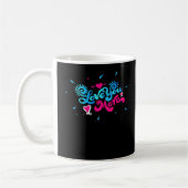 Love You More Clean Typography Style  Kaffeetasse (Links)
