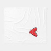 Love You More Creative Minimal Style Fleecedecke (Vorderseite (Horizontal))