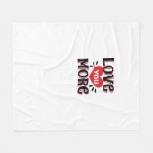Love You More Creative Style Design  Fleecedecke (Vorderseite (Horizontal))