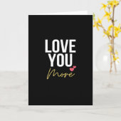 Love You More Elegant Style  Karte (Gelbe Blume)