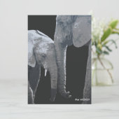 Love You More, Elephant Original Art Einladung (Stehend Vorderseite)