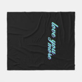 Love You More Expressive Art  Fleecedecke (Vorderseite (Horizontal))