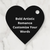 Love You More Expressive Art Geschenkanhänger (Rückseite)