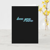 Love You More Expressive Art  Karte (Gelbe Blume)