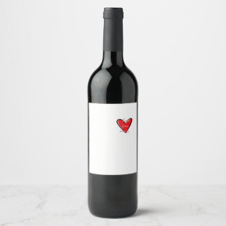 Love You More Kreativer Minimalstil Weinetikett