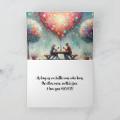 LOVE YOU MORE, LOVE CARD DANKESKARTE (Innenseite)