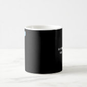 Love You More Minimal Design Blau Stil Kaffeetasse (Mittel)