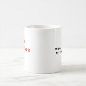 Love You More Minimal Design  Kaffeetasse (Mittel)