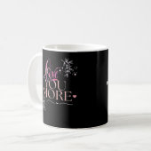 Love You More Minimal Design  Kaffeetasse (Vorderseite Links)