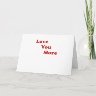 Love You More Minimal Design  Karte