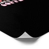 Love You More Minimal Design  Poster (Ecke)