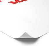 Love You More Minimal Design  Poster (Ecke)