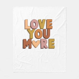 Love You More Minimal Romantic Style  Fleecedecke