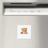 Love You More Minimaler Romantischer Stil Magnet (In Situ (Geschirrspüler))