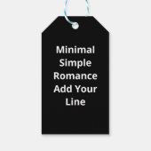 Love You More Minimalist Love Quote  Geschenkanhänger (Rückseite)