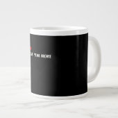 Love You More Minimalist Love Quote  Jumbo-Tasse (Vorderseite Rechts)