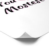 Love You More Mostest Playful Retro Style  Poster (Ecke)