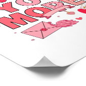 Love You More Polished Love Design Poster (Ecke)